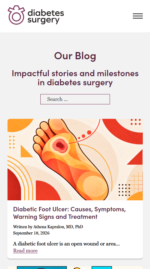 Diabetes Surgery — ιστοσελίδα: Άρθρα σε κινητό